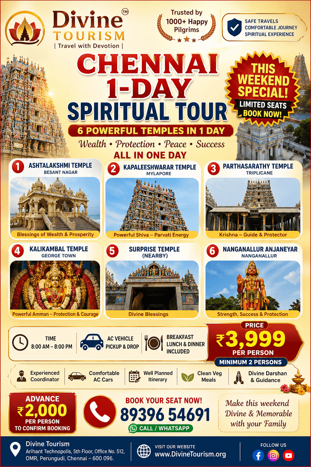Chennai 1-Day Spiritual Tour